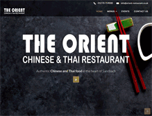 Tablet Screenshot of orient-restaurant.co.uk